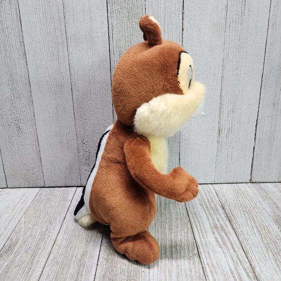 Disney Parks "Chip" Chipmunk Plush 9'' Brown Stuffed Animal Toy - Picture 4 of 8